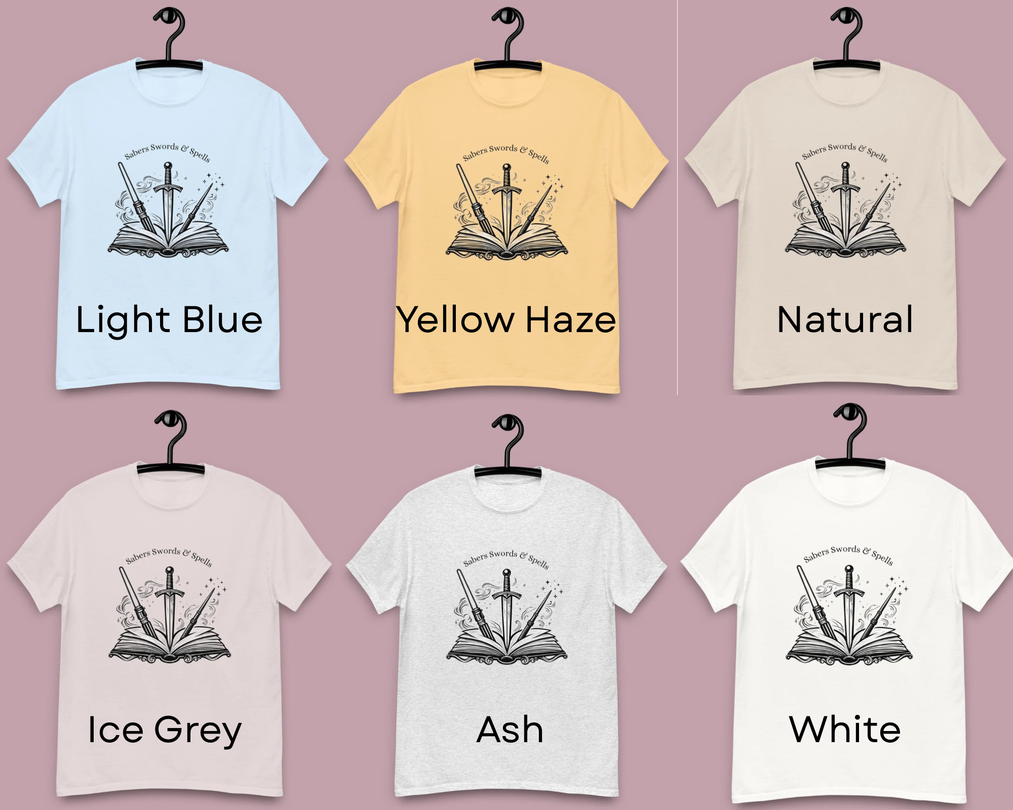 Sabers Swords and Spells Adventure T-Shirt